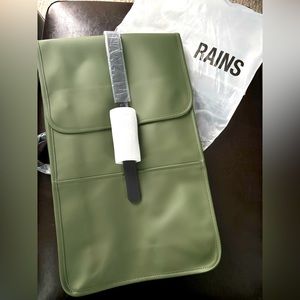 💧NEW RAINS BACKPACK - Olive Green, Waterproof, Lightweight